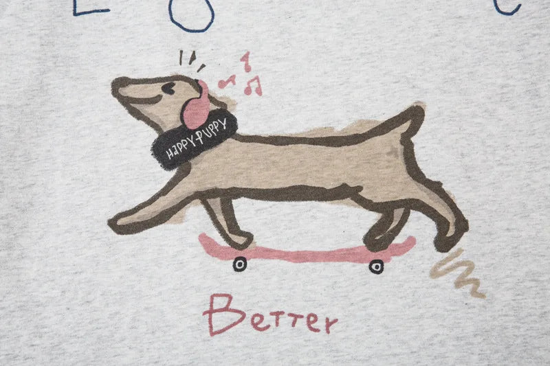 Creative Dog Graffiti T-Shirt