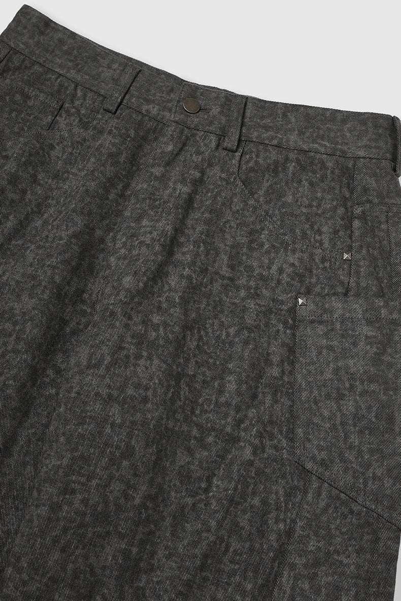 Leopard Camo Straight Leg Pants