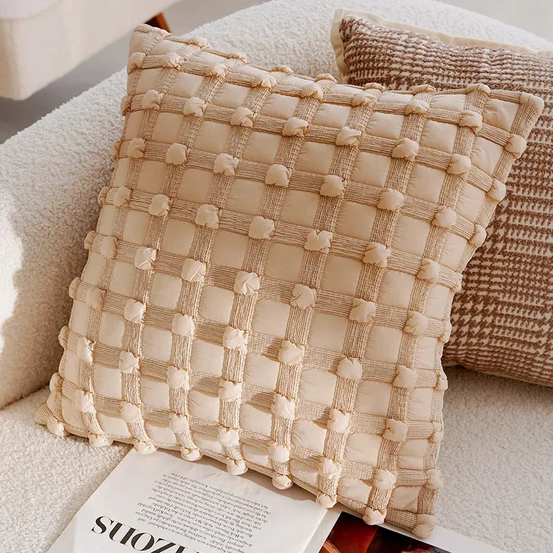 Light Luxury Throw Brown Pillow Cover