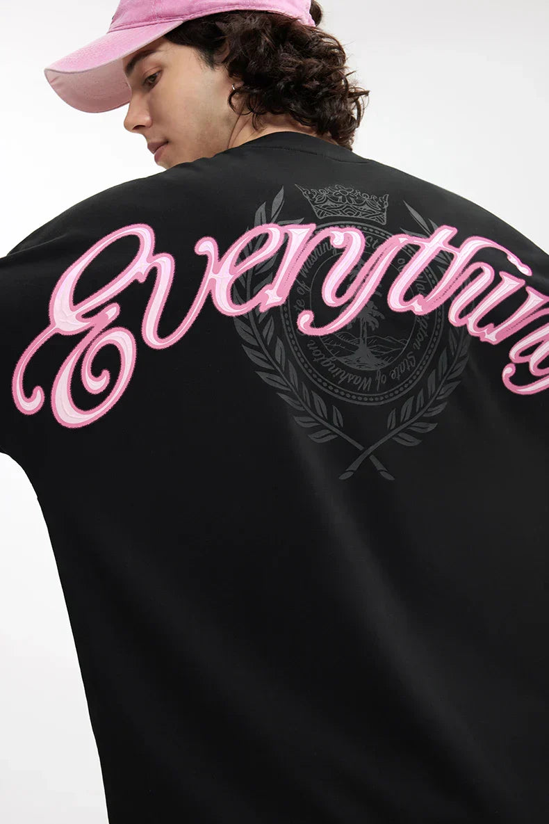 Skating Letter Print T-Shirt