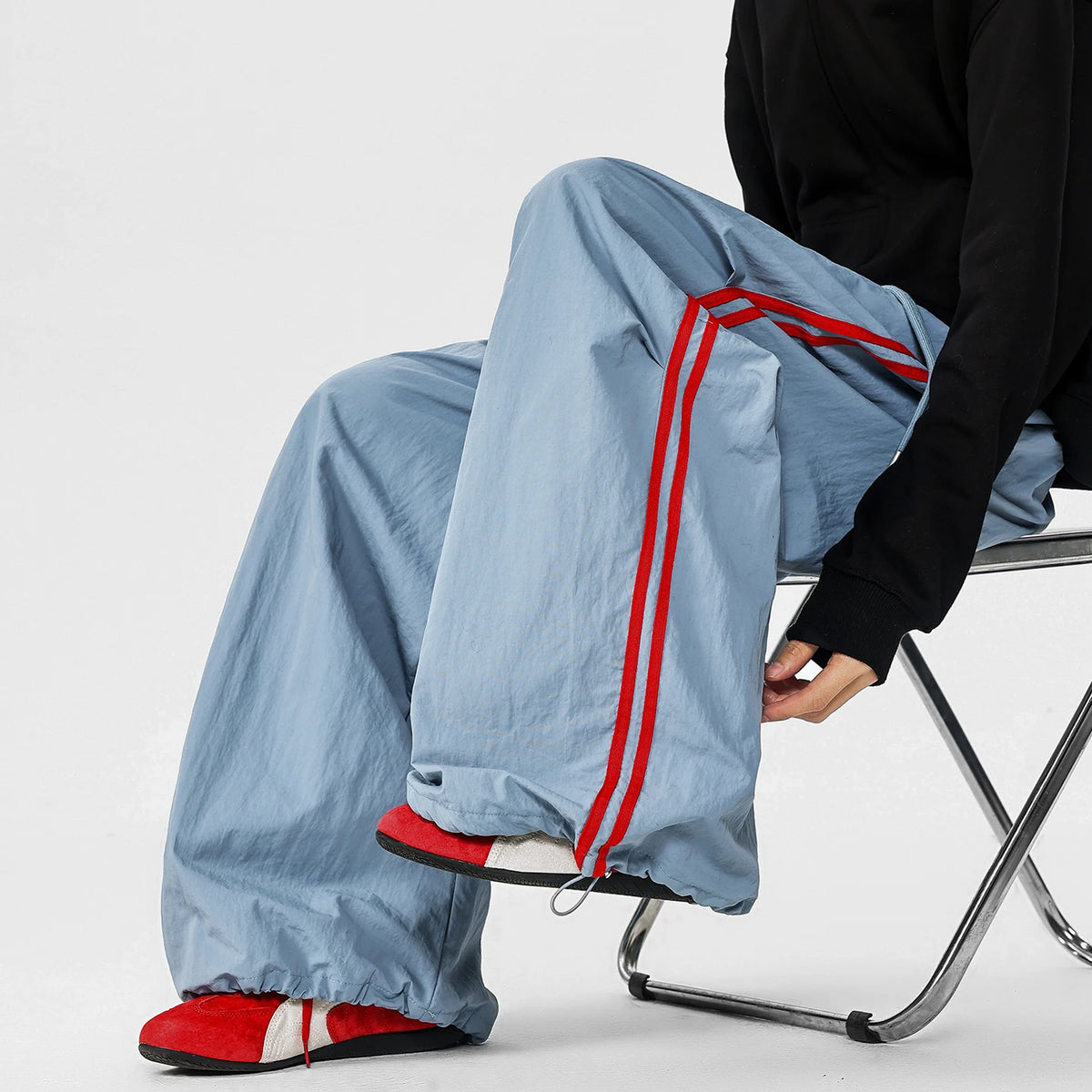 Y2K Track Side Stripped Pants