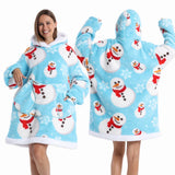 Strawberry Printed Oversized Blanket Hoodie