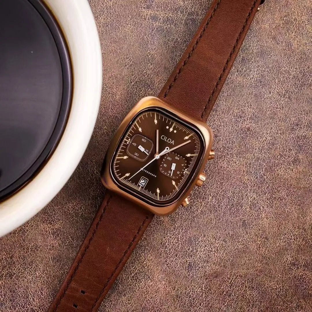 2026 Nuevo reloj cuadrado para hombre, de nicho, lujo ligero, de alta gama, a la moda