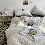 White & Black Polka Dot Bedding Set