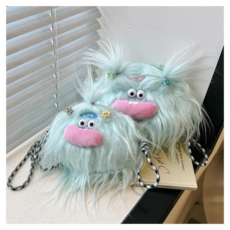 Cartoon Little Monster Cross Bags