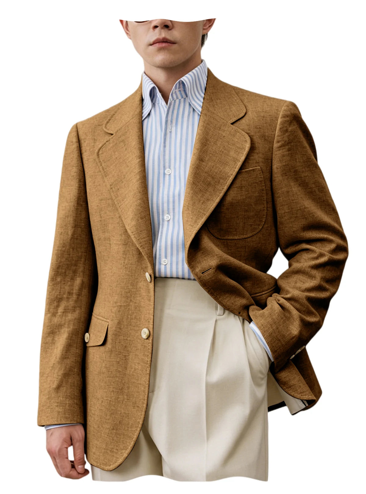 Men's Linen Casual Blazer