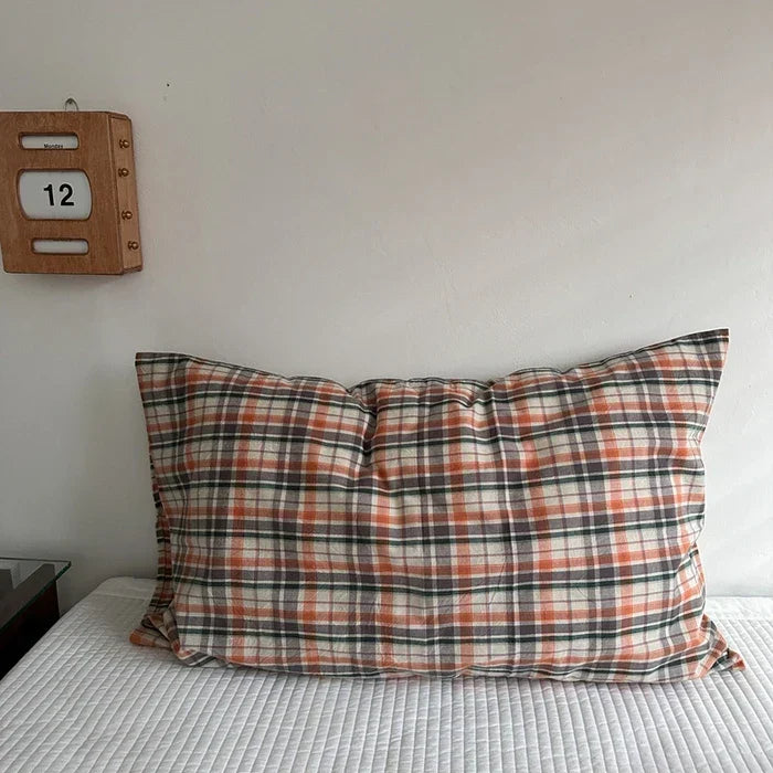 Cotton Colorful Stripe Pillow Case