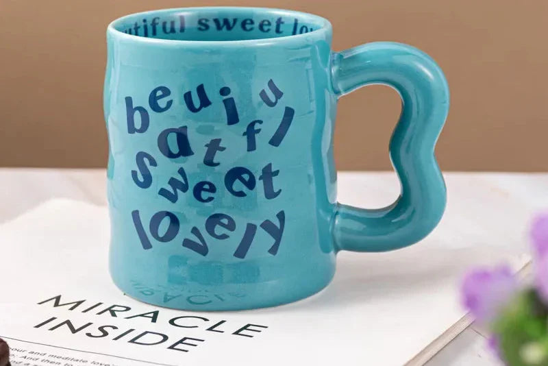 Taza de cerámica estética