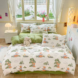 Nordic Striped Simple Style Cotton Bedding Set