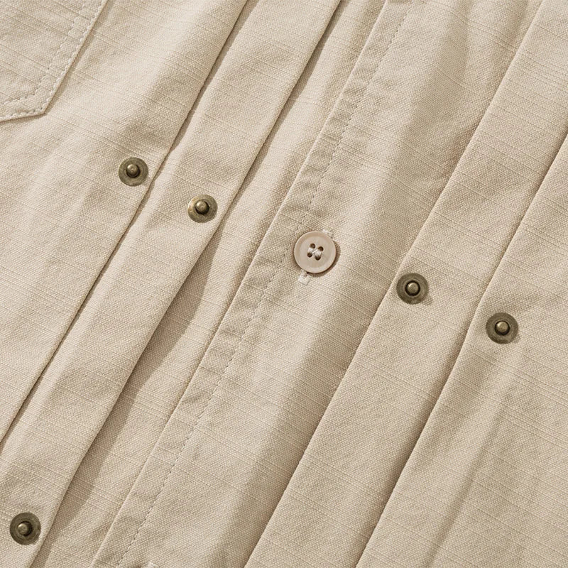 Camisa holgada plisada estilo retro japonés