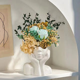 Vintage Thinking Girl Shaping Art Vase