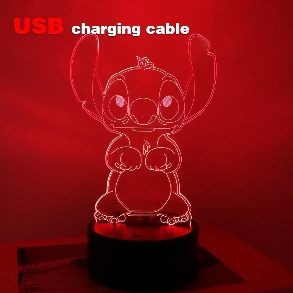 Led Cute Touch Lamp Anime Stitch