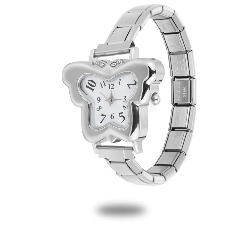 Italian Stainless Butterfly Watch