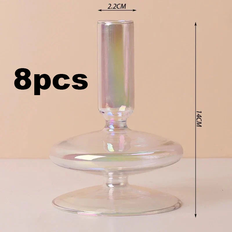 Taper Glass Candlestick Holder
