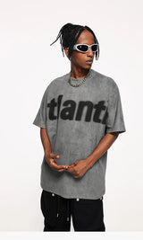 Atlantis Print Washed T-shirt