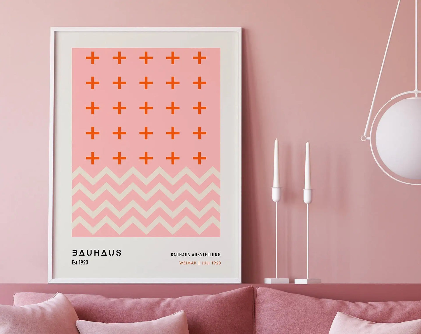 Modernist Geometric Canvas Poster