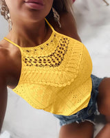 Top de ganchillo para mujer hecho a mano