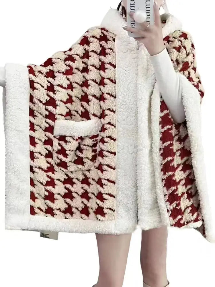 Shawl Household Blanket Hooded