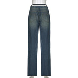 Patchwork Fake Two-Piece Baddie Jeans