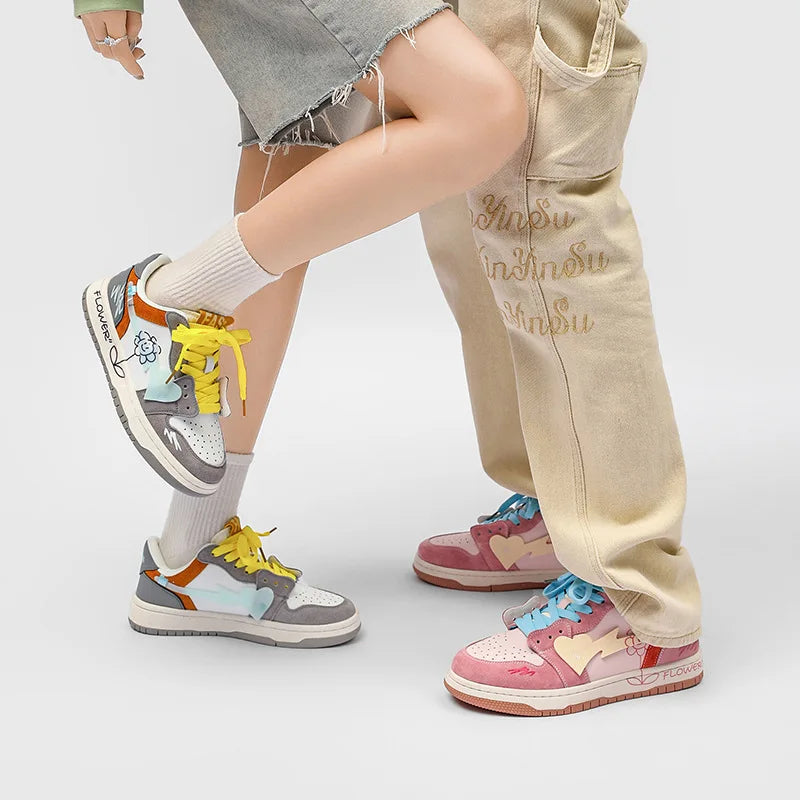 Multicolor Breathable Hip Hop School Sneakers