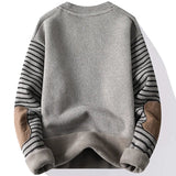 Striped Long Sleeves Patchwork Sweater