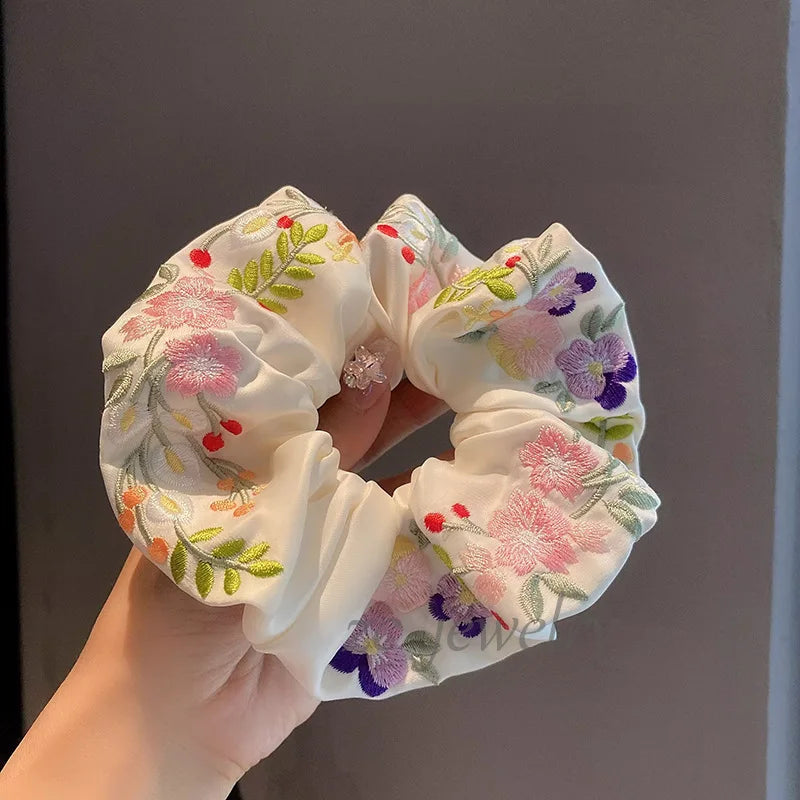 Embroidery Handmade Elastic Hair Band