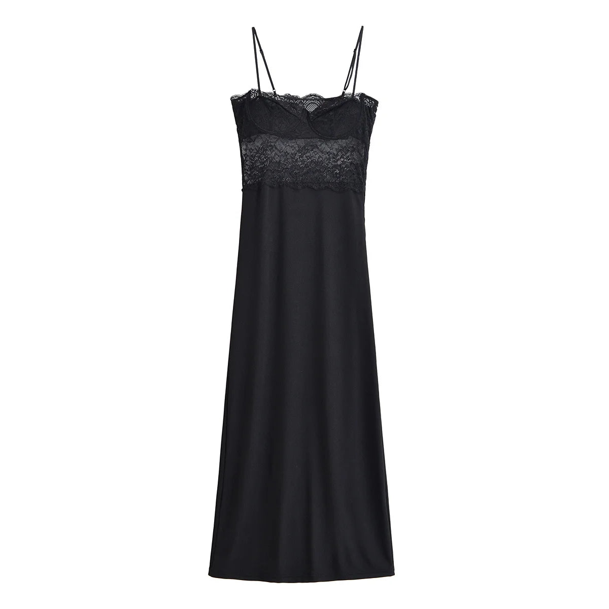 Sexy Sleeveless Black Long Dress