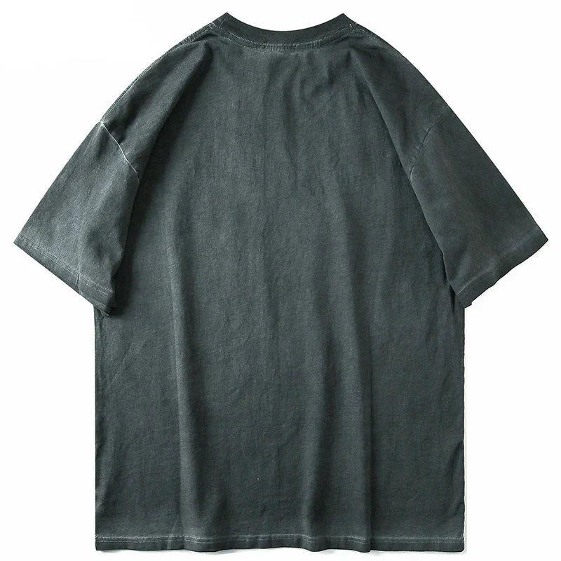 Dark Evil Eye Print Hip T-Shirt