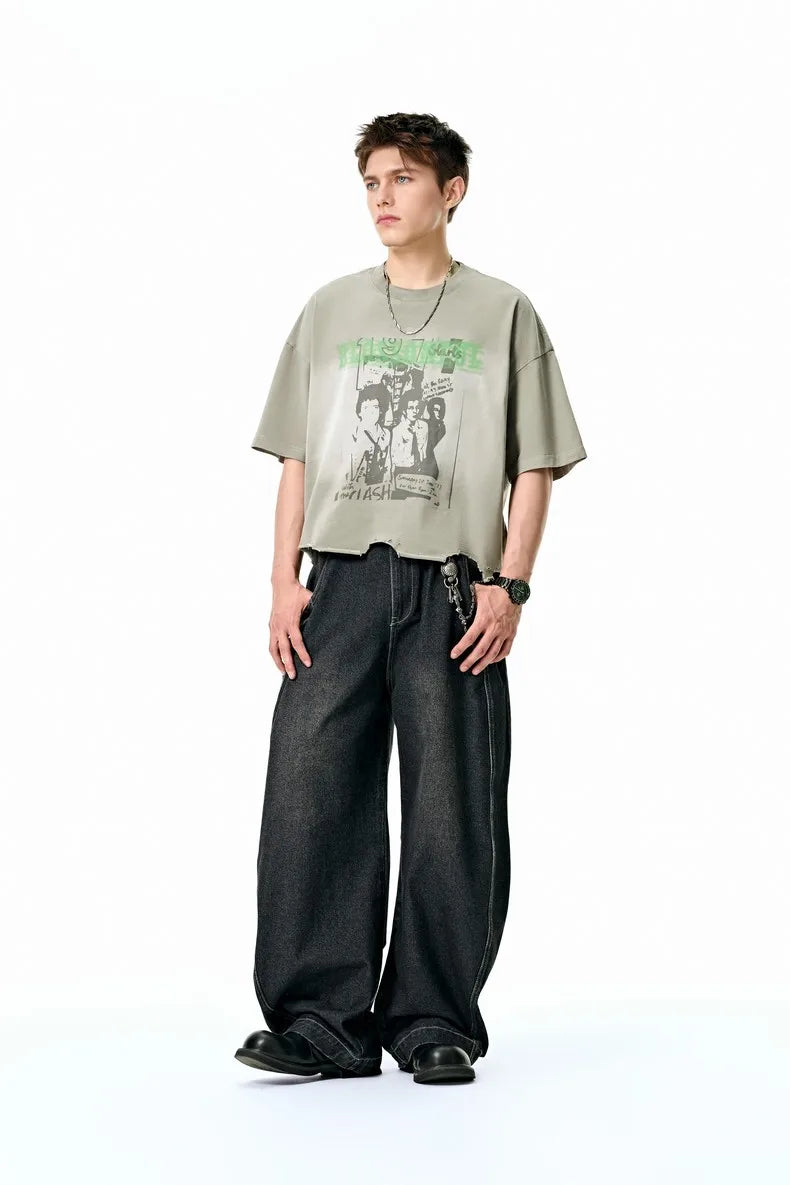 Vintage Distressed Graphic T-Shirt