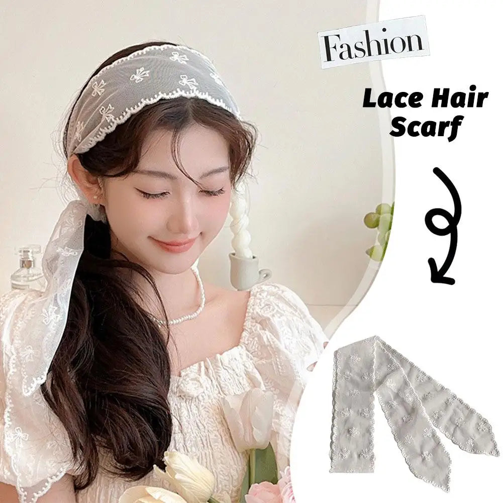 Bow Soft Girl Headscarf
