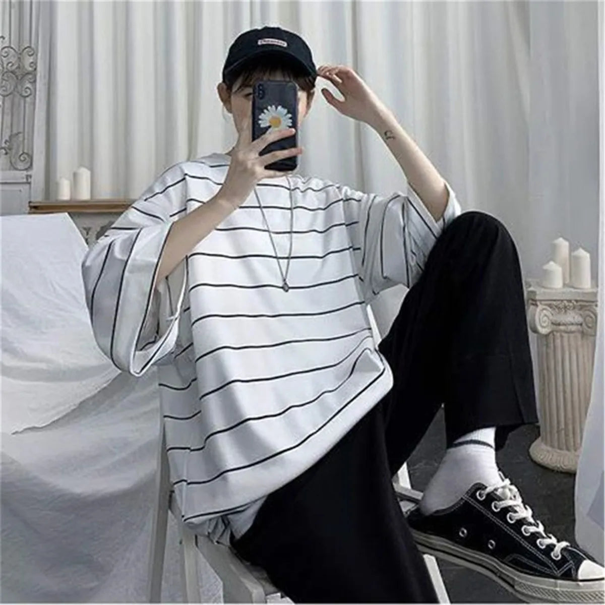 Summer Oversized Stripped T-shirt