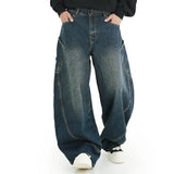 Vintage Washed Denim Lazy Boy Jeans