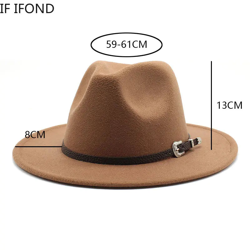 Fedora-Hut mit Schnallenband