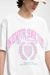 Amerikanisches Oversized bedrucktes T-Shirt