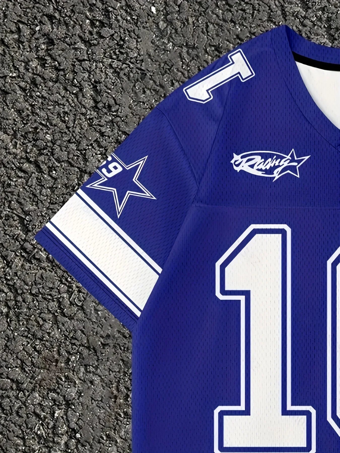 No.10 Blue Soccer Blue T-Shirt