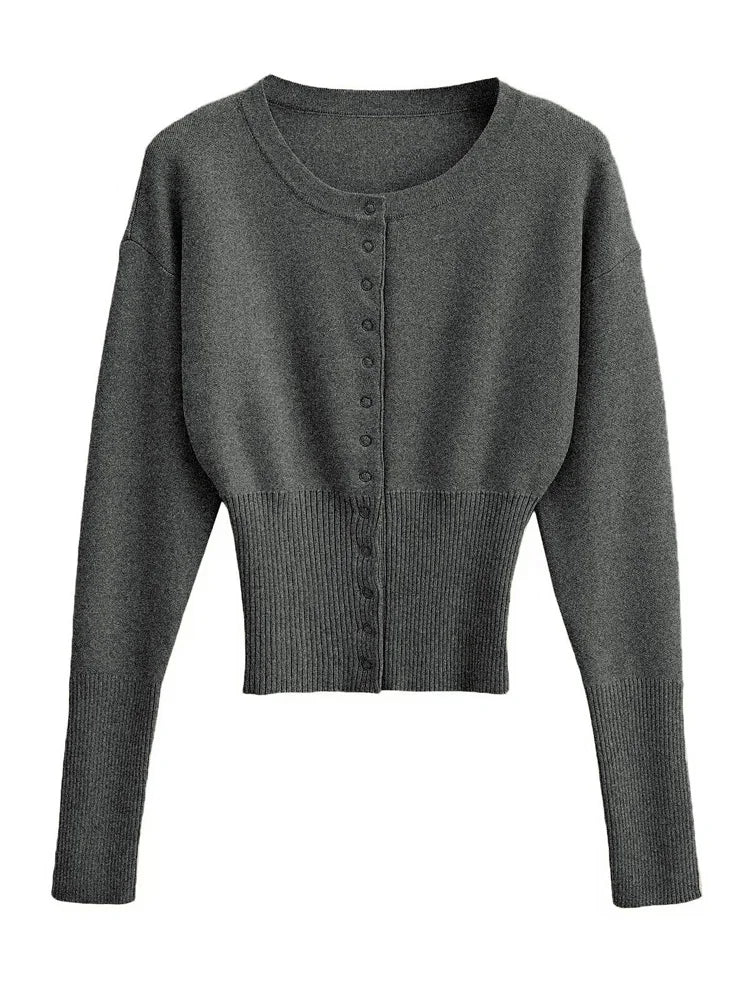 Corporate Girlie Ribbed Cardigan