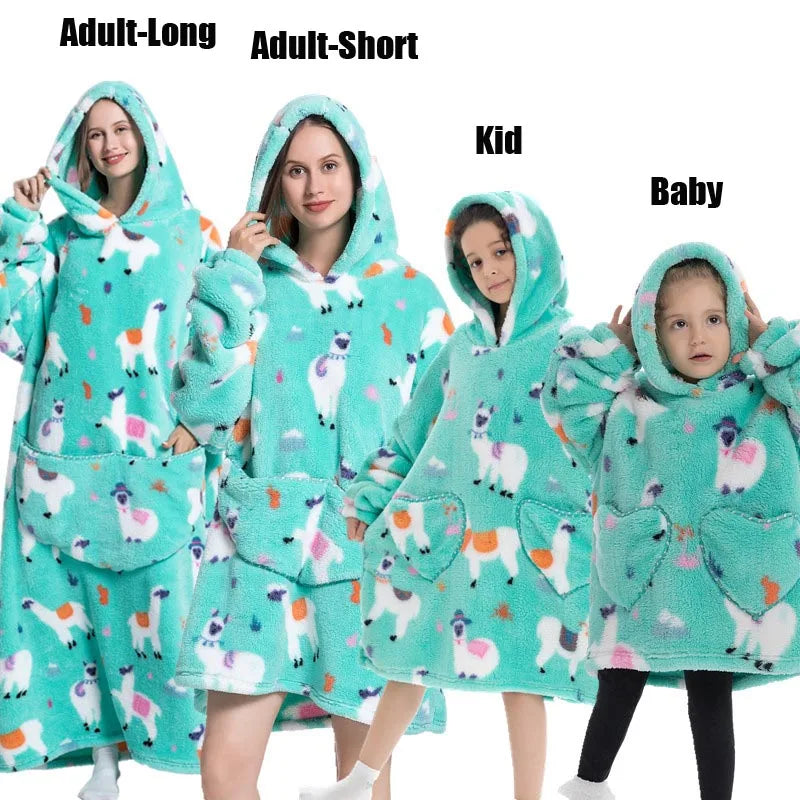 Oversized Blanket Family Matching Hoodie
