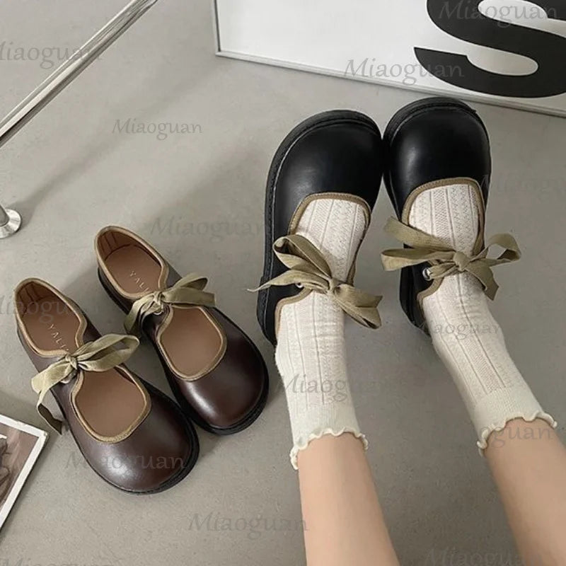 Coquette Mary Bow Knot Shoes