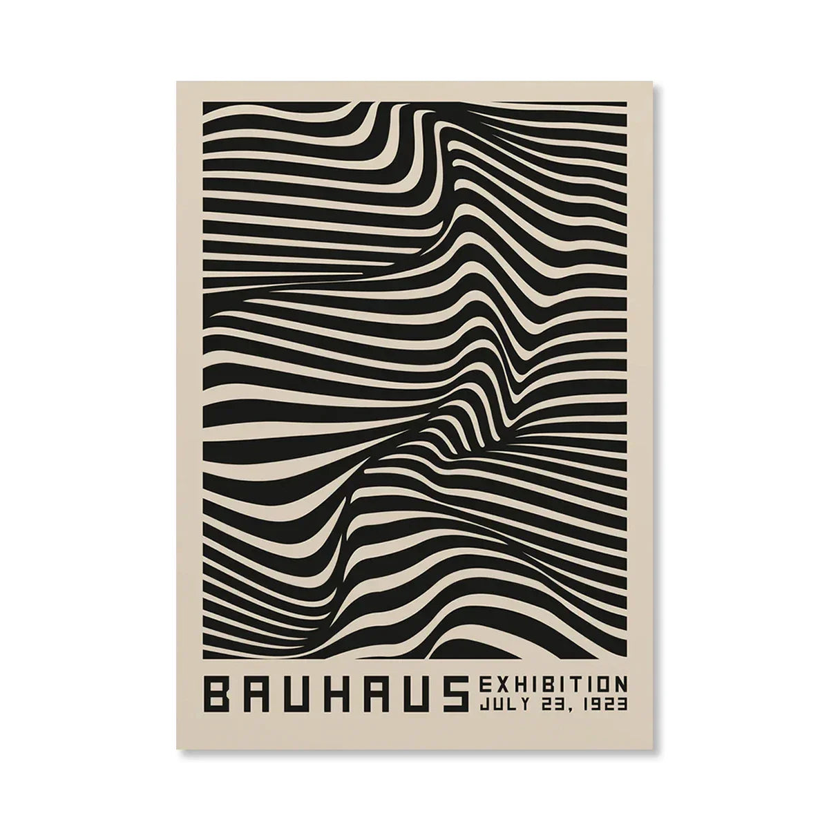 Póster geométrico naranja - Arte pop
