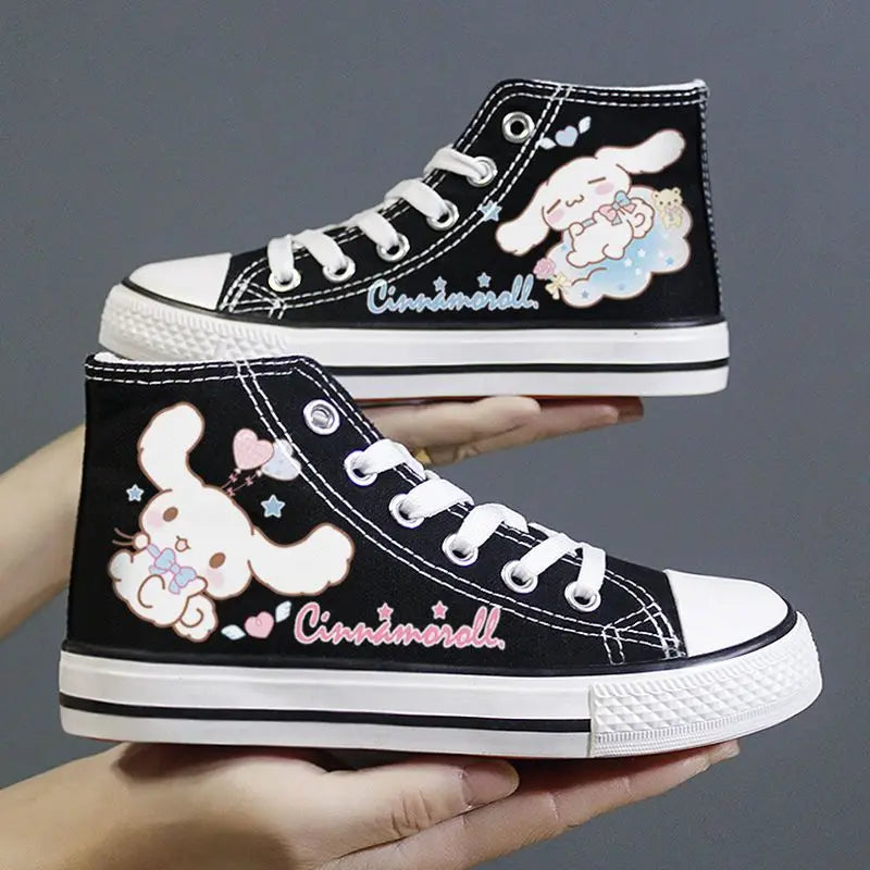 Kitty Lace Up Canvas Shoes