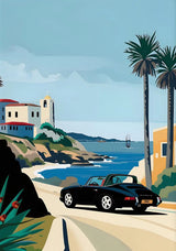 Classic Porsche 911 Alpine Drive Poster