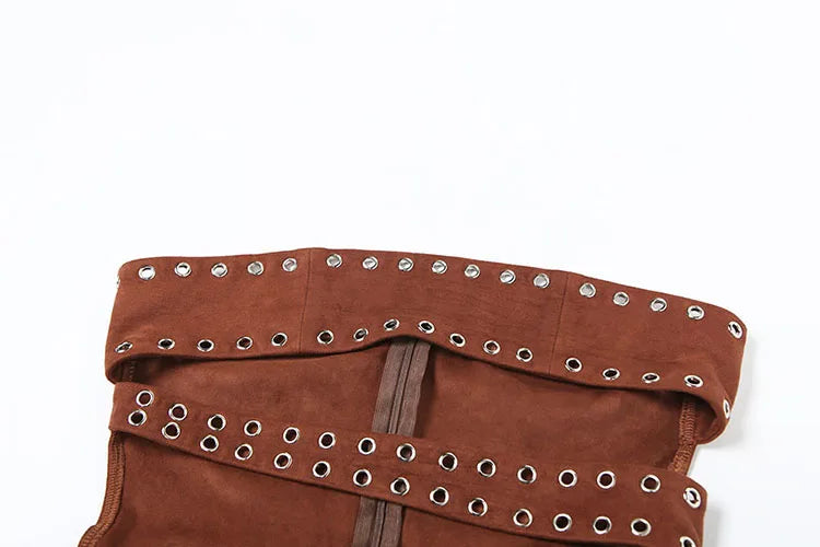 Cyperpunk Hollowed Out Crop Top