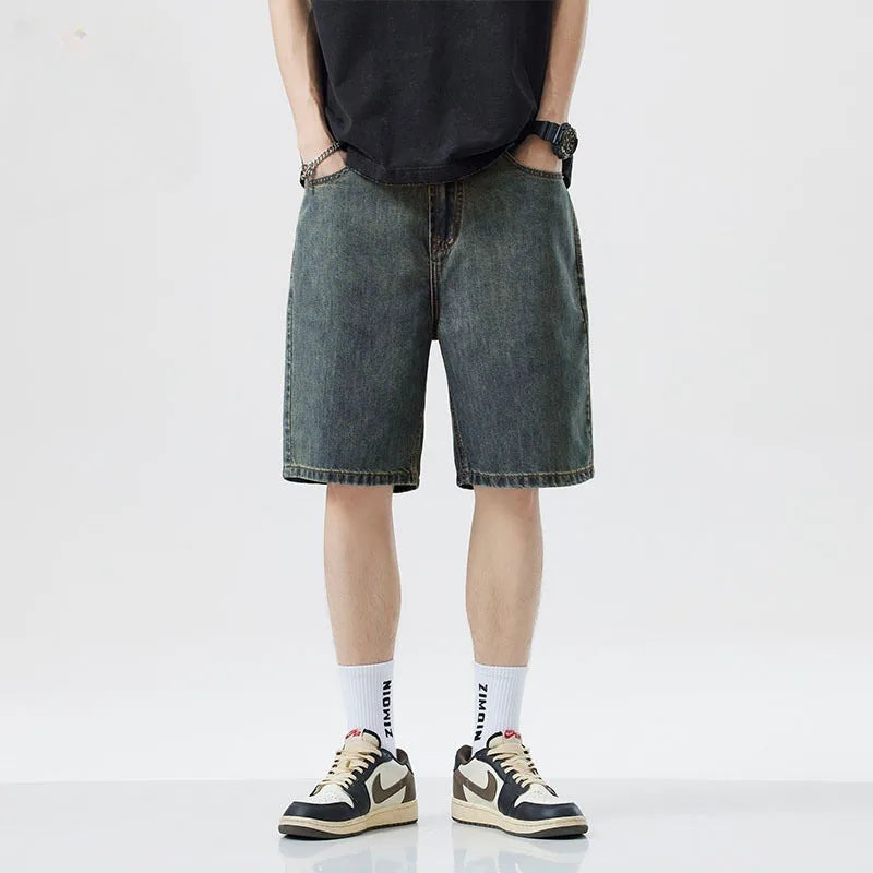 Vintage Loose Male Wide Leg Short