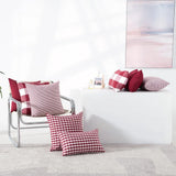 Red Striped Cushion Cover