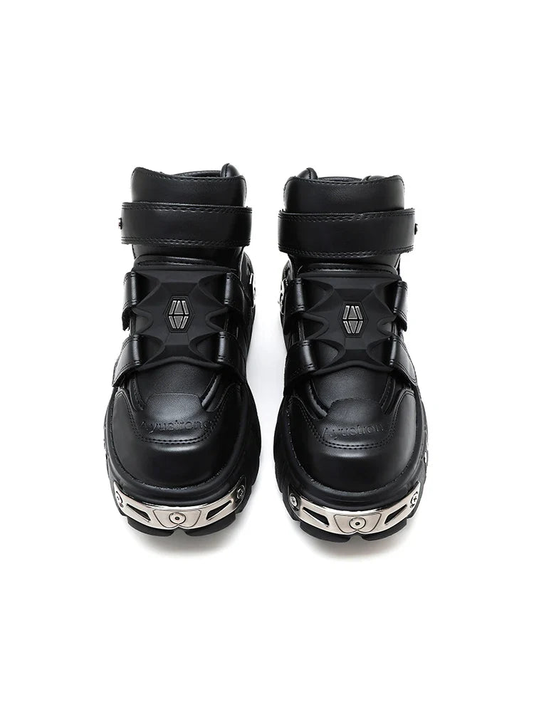 Grunge Heavy Metal Low Platform Shoes