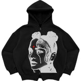Y2K Pocket Zip-Up Gothic Hoodie