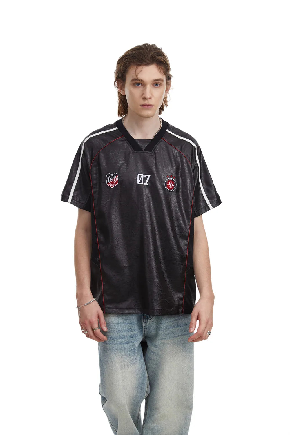 Vintage Embroidered Short Sleeve T-Shirt