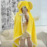 Yellow Sakura Kerberos Office Nap Blanket