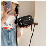 Blue Camera Shape Cross Bag