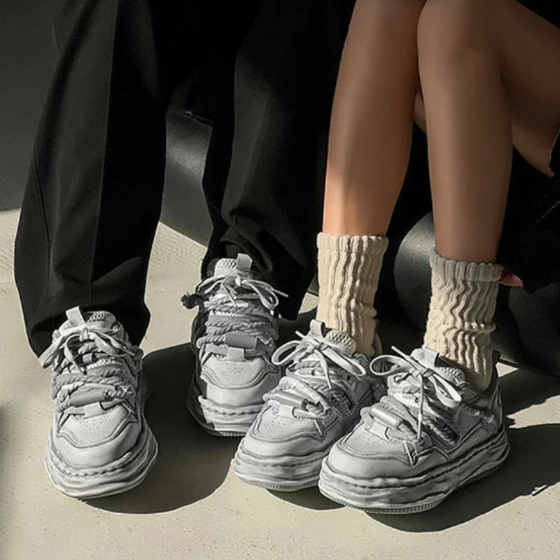 Y2K Dirty Punk Skater Sneakers